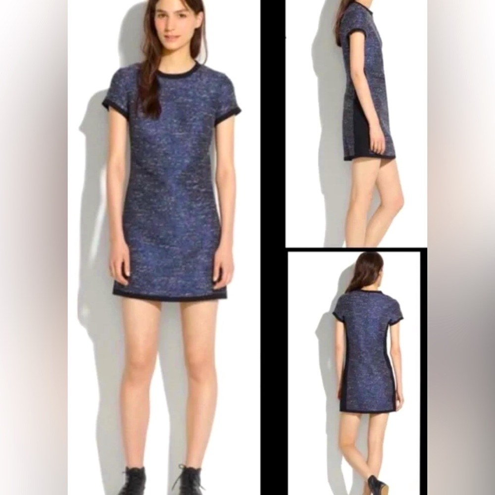 Madewell EUC Shimmerweave Tee Tweed Dress